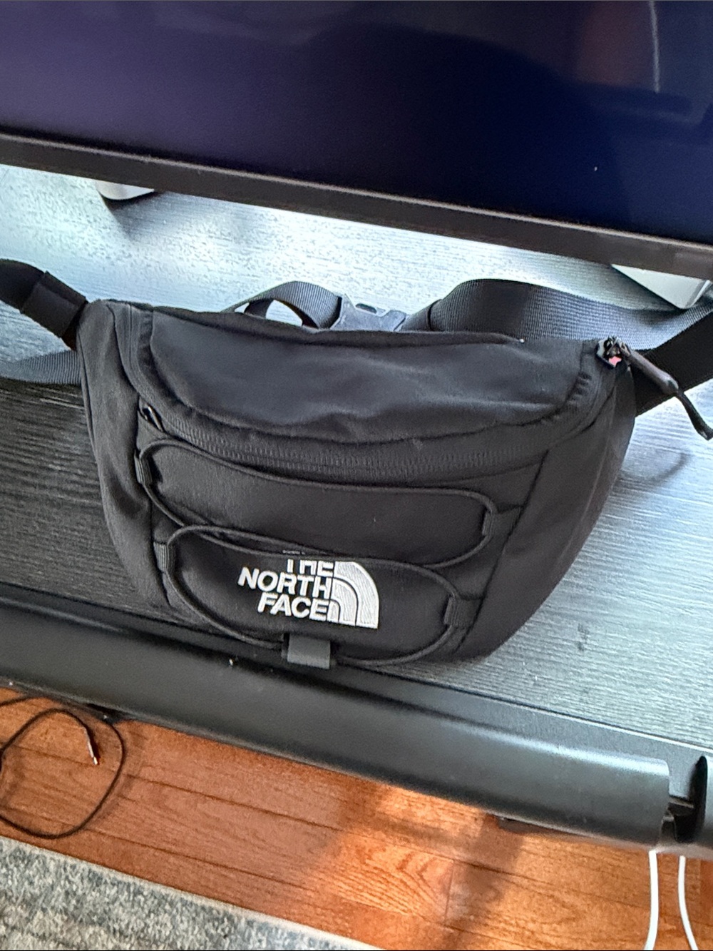 The North Face Black Belt Bag with Logo
